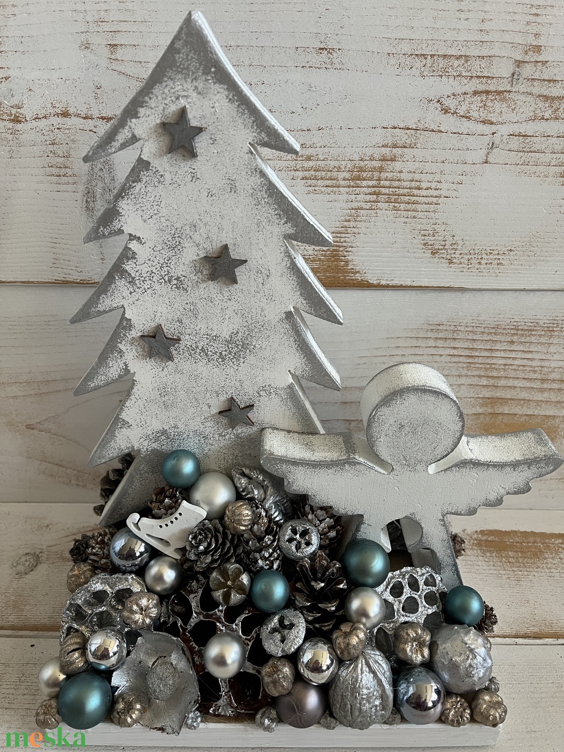 Karácsonyi asztaldísz E/17 - karácsony - adventi díszek - adventi asztaldísz - Meska.hu