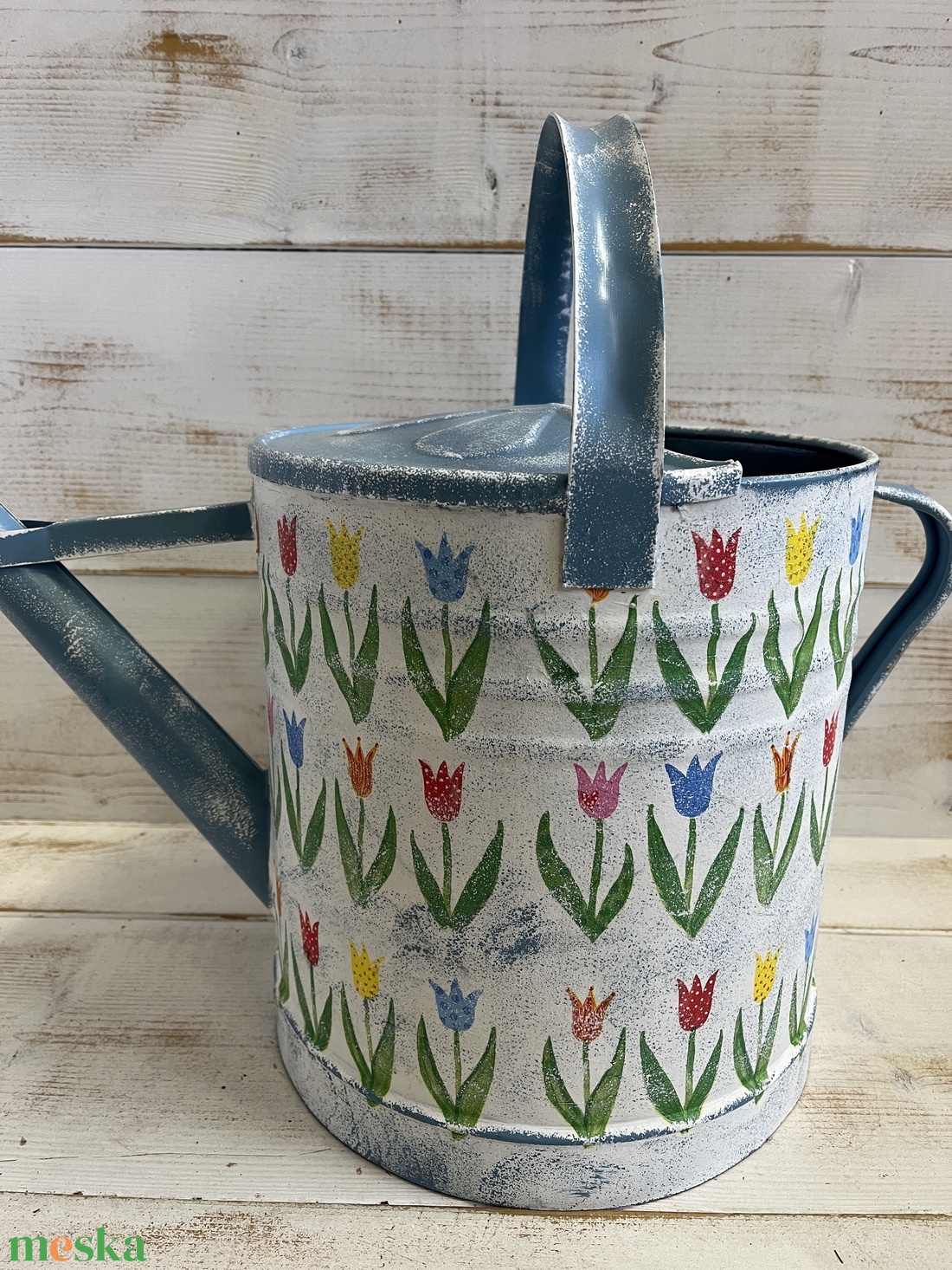 Öntözőkanna tulipános E/31 - otthon & életmód - dekoráció - asztal és polc dekoráció - asztaldísz - Meska.hu