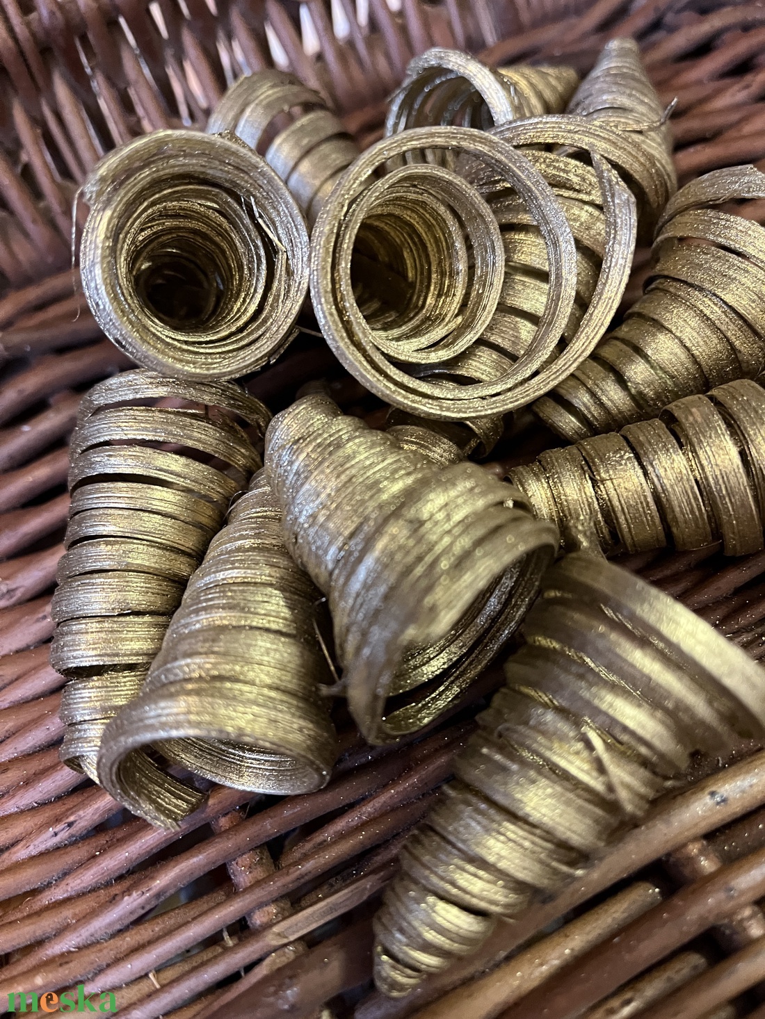 Termés arany E/35 - kellékek & szerszámok - dekorációs kellékek - termések, terméscsomagok - Meska.hu