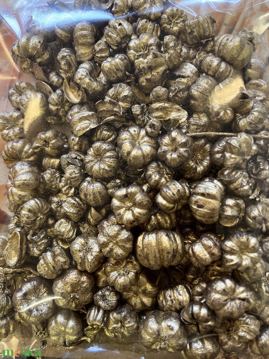 Termés arany E/36 - kellékek & szerszámok - dekorációs kellékek - termések, terméscsomagok - Meska.hu