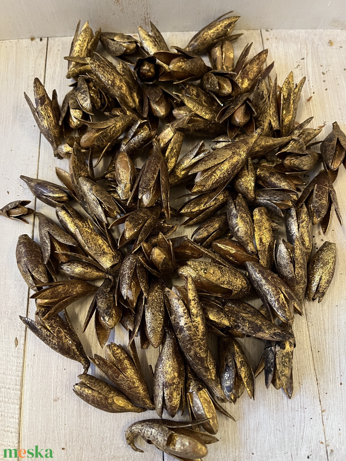 Termés arany E/40 - kellékek & szerszámok - dekorációs kellékek - termések, terméscsomagok - Meska.hu