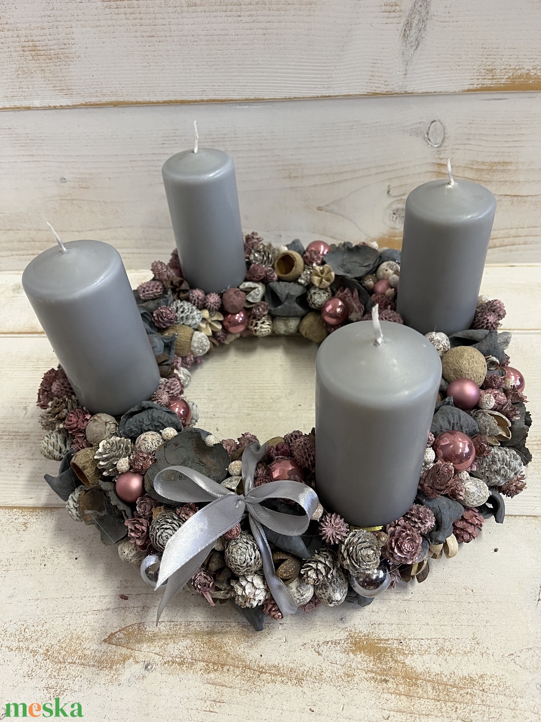 Adventi koszorú E/49 - karácsony - adventi díszek - adventi koszorú - Meska.hu