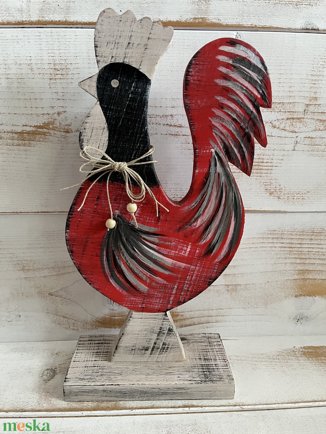 Fa kakas E/53 - otthon & életmód - dekoráció - kép & falikép - fából készült kép - Meska.hu