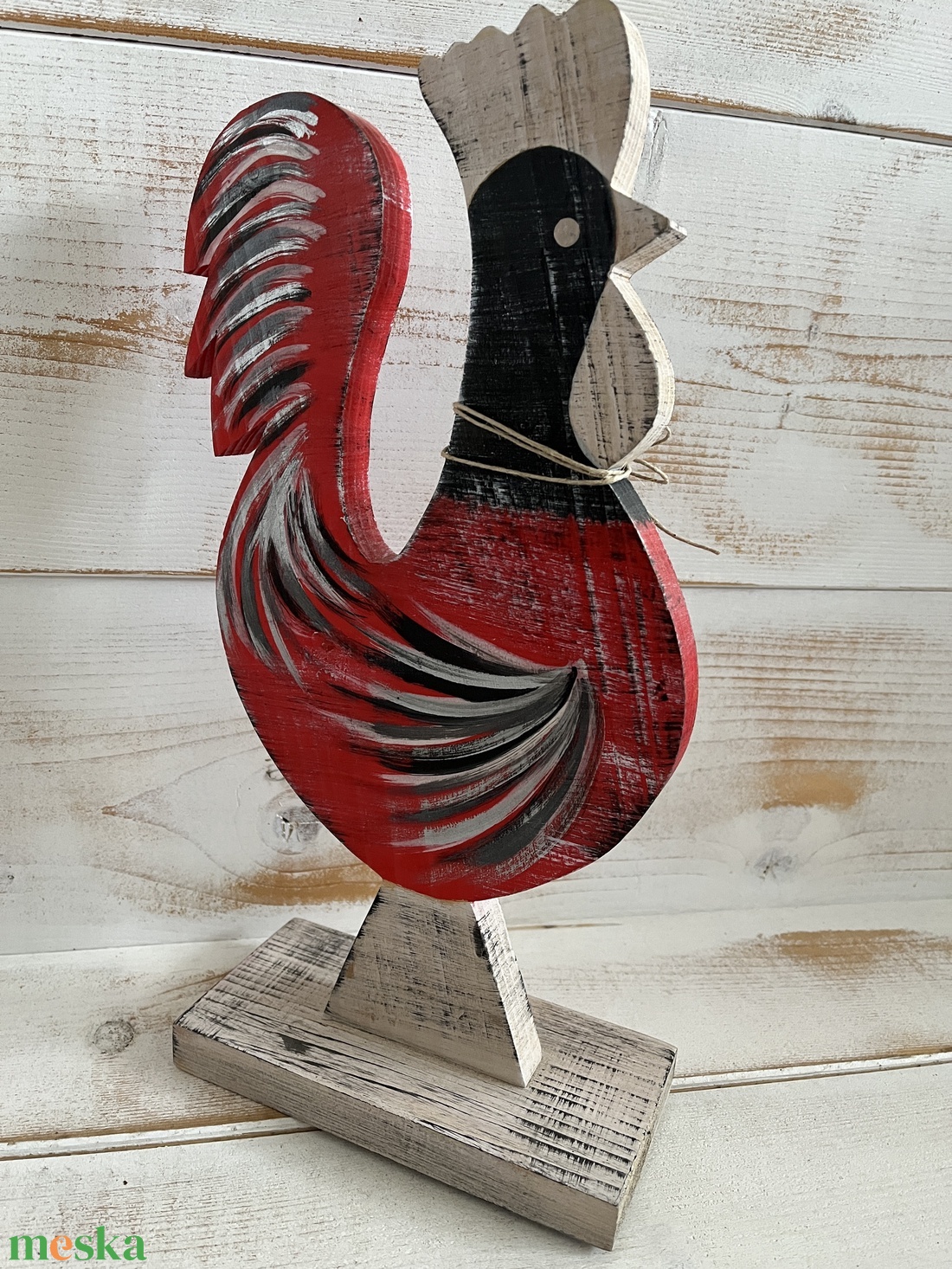 Fa kakas E/53 - otthon & életmód - dekoráció - kép & falikép - fából készült kép - Meska.hu