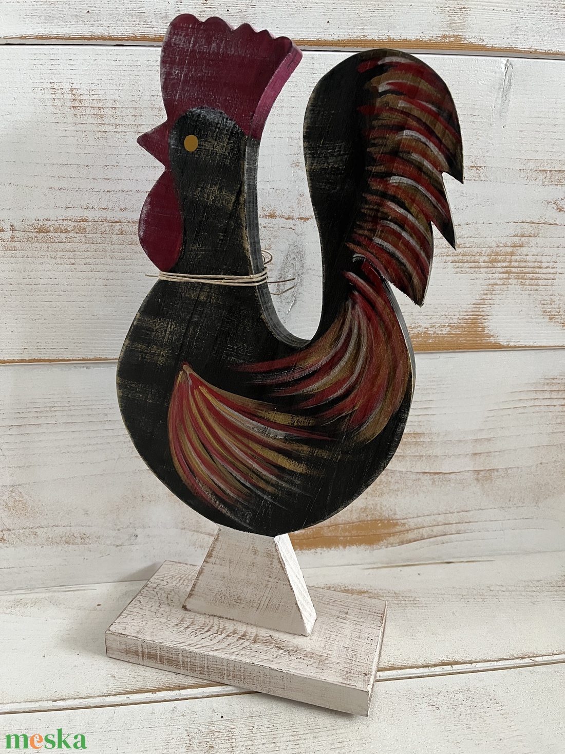 Fa kakas E/58 - otthon & életmód - dekoráció - kép & falikép - fából készült kép - Meska.hu