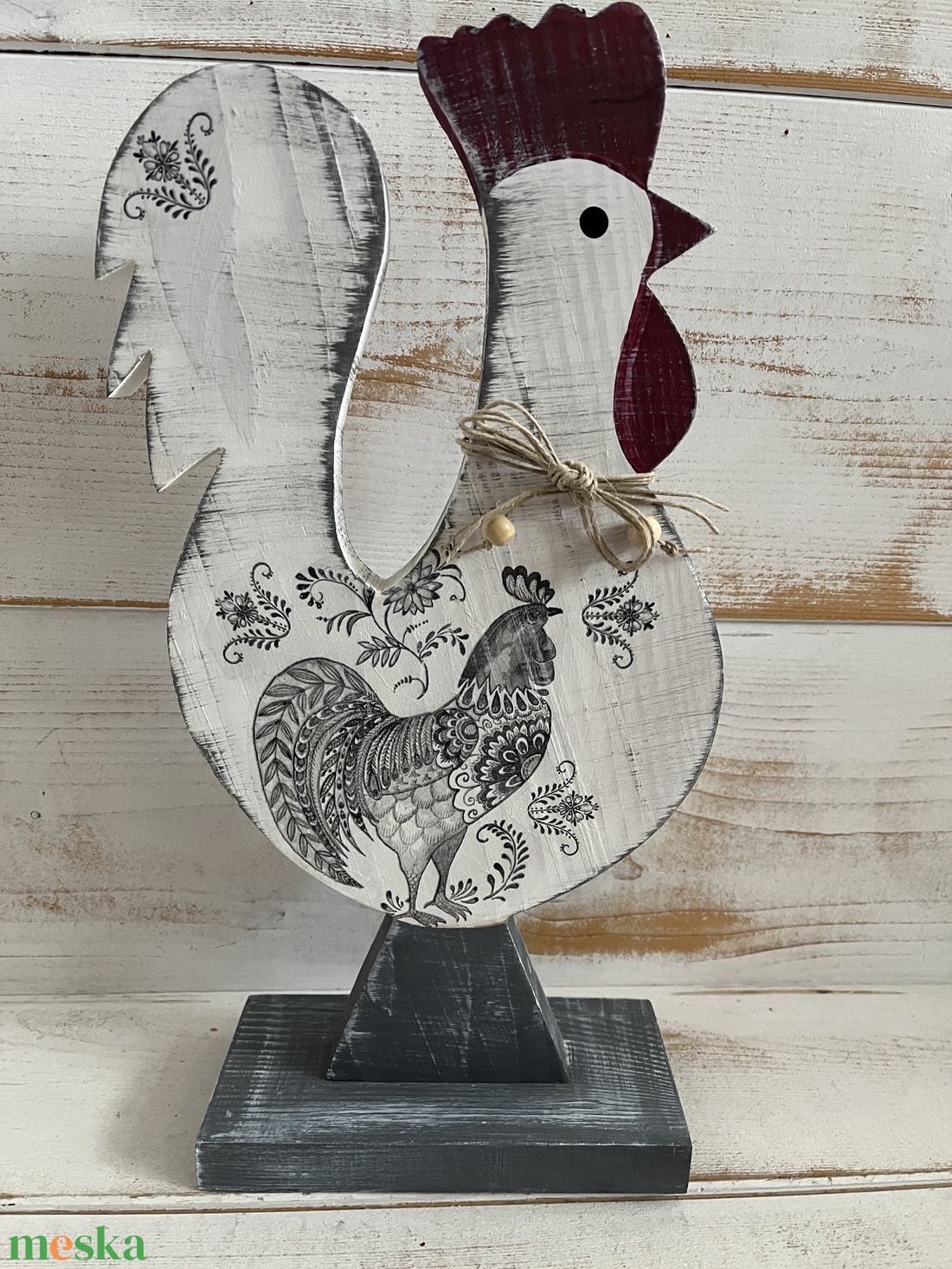 Fa kakas E/60 - otthon & életmód - dekoráció - kép & falikép - fából készült kép - Meska.hu