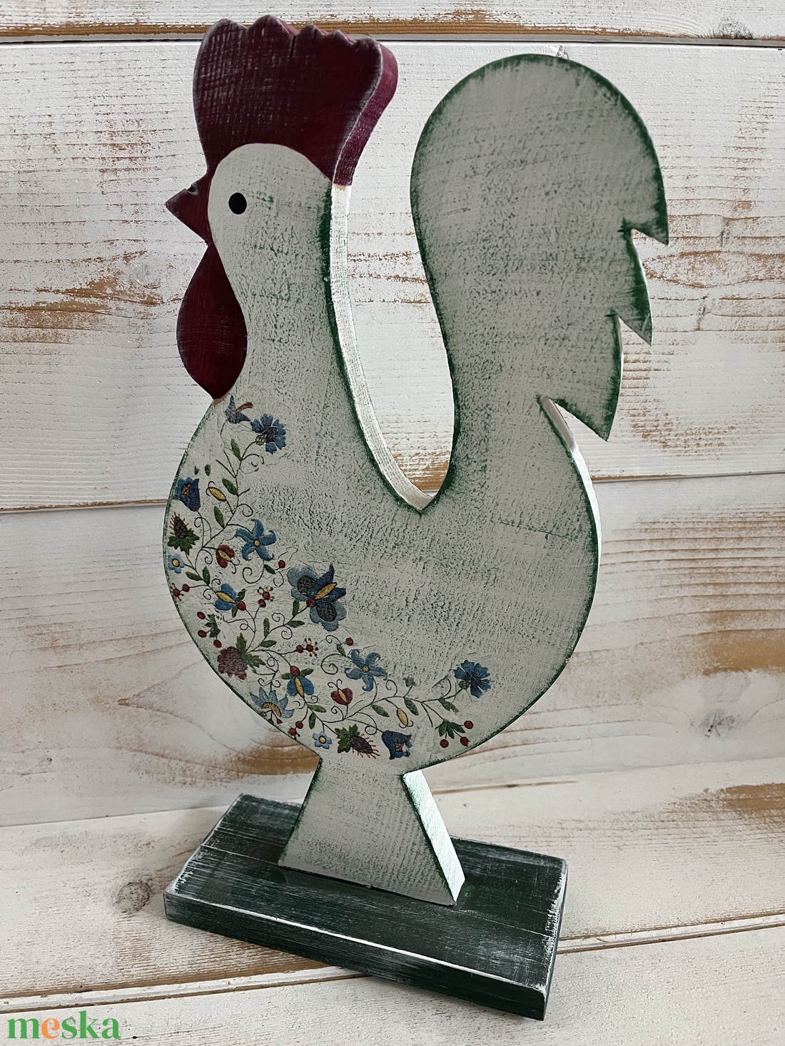 Fa kakas E/62 - otthon & életmód - dekoráció - kép & falikép - fából készült kép - Meska.hu