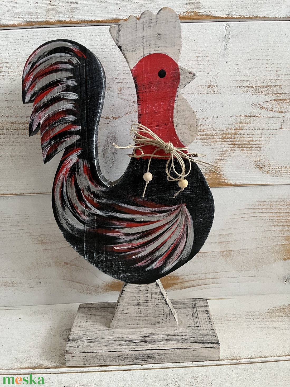 Fa kakas E/64 - otthon & életmód - dekoráció - kép & falikép - fából készült kép - Meska.hu