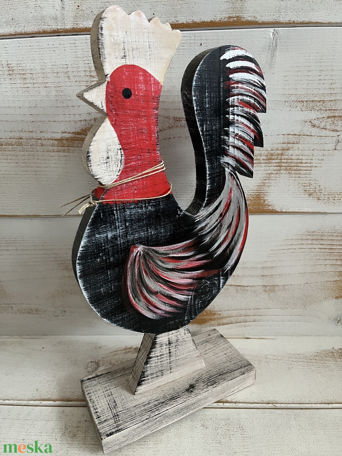 Fa kakas E/64 - otthon & életmód - dekoráció - kép & falikép - fából készült kép - Meska.hu