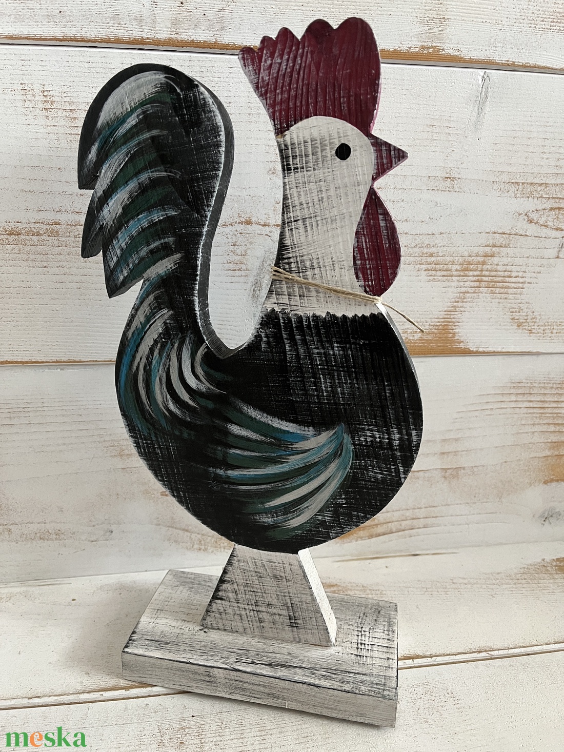 Fa kakas E/63 - otthon & életmód - dekoráció - kép & falikép - fából készült kép - Meska.hu