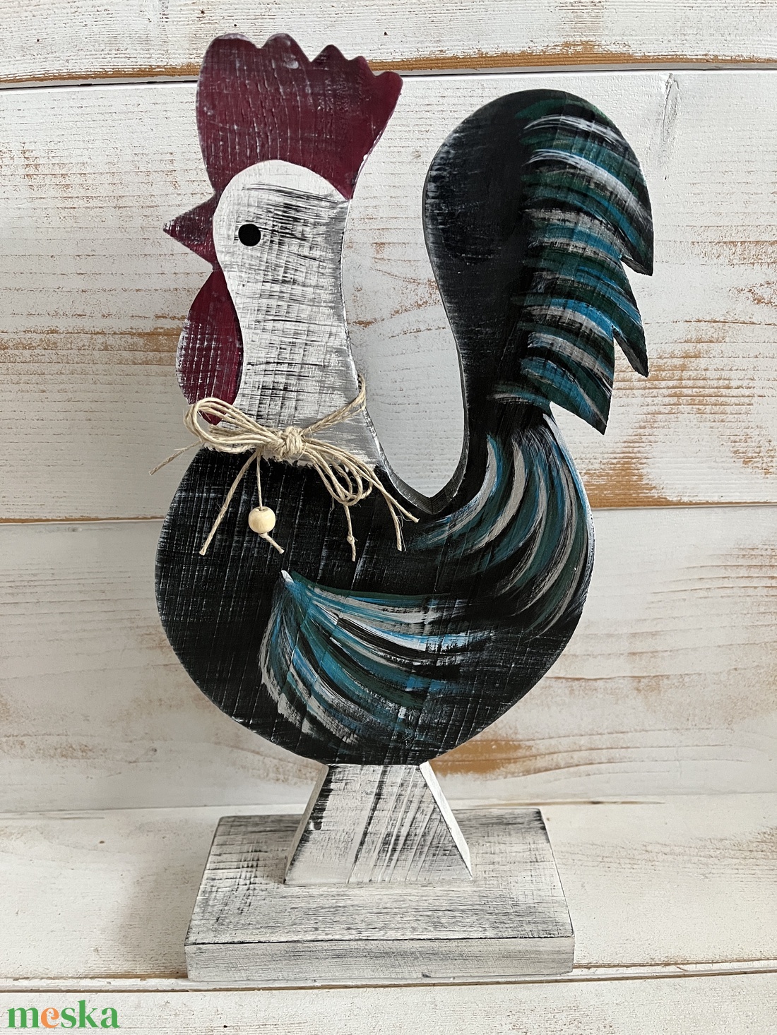 Fa kakas E/63 - otthon & életmód - dekoráció - kép & falikép - fából készült kép - Meska.hu