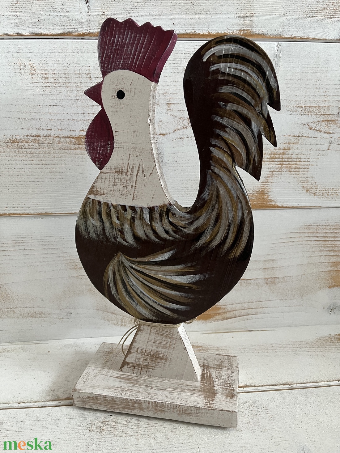 Fa kakas E/65 - otthon & életmód - dekoráció - kép & falikép - fából készült kép - Meska.hu