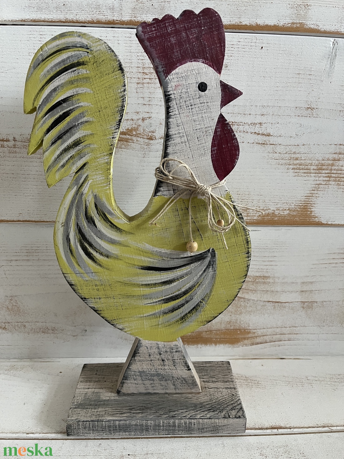 Fa kakas E/66 - otthon & életmód - dekoráció - kép & falikép - fából készült kép - Meska.hu