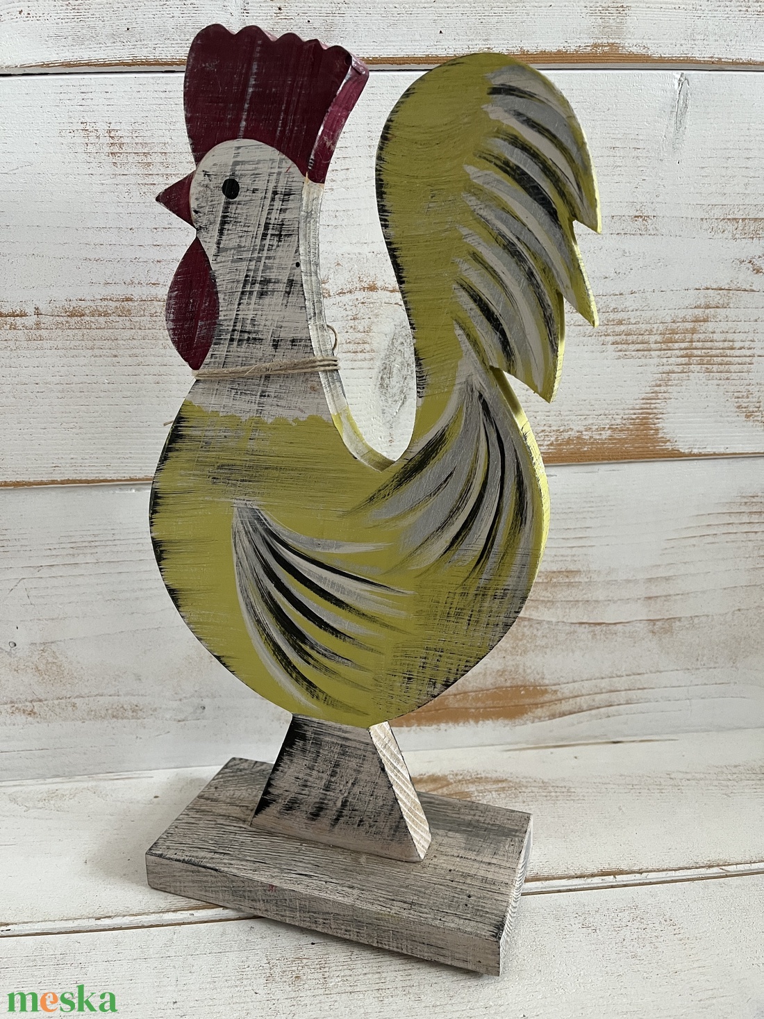 Fa kakas E/66 - otthon & életmód - dekoráció - kép & falikép - fából készült kép - Meska.hu
