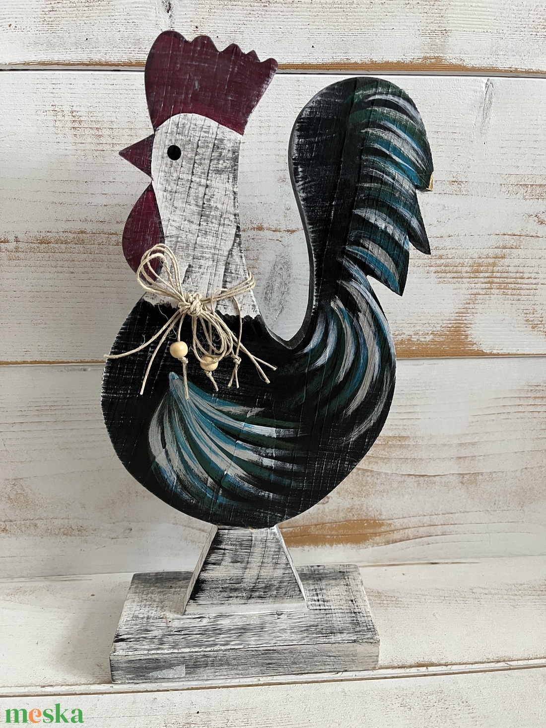 Fa kakas E/67 - otthon & életmód - dekoráció - kép & falikép - fából készült kép - Meska.hu