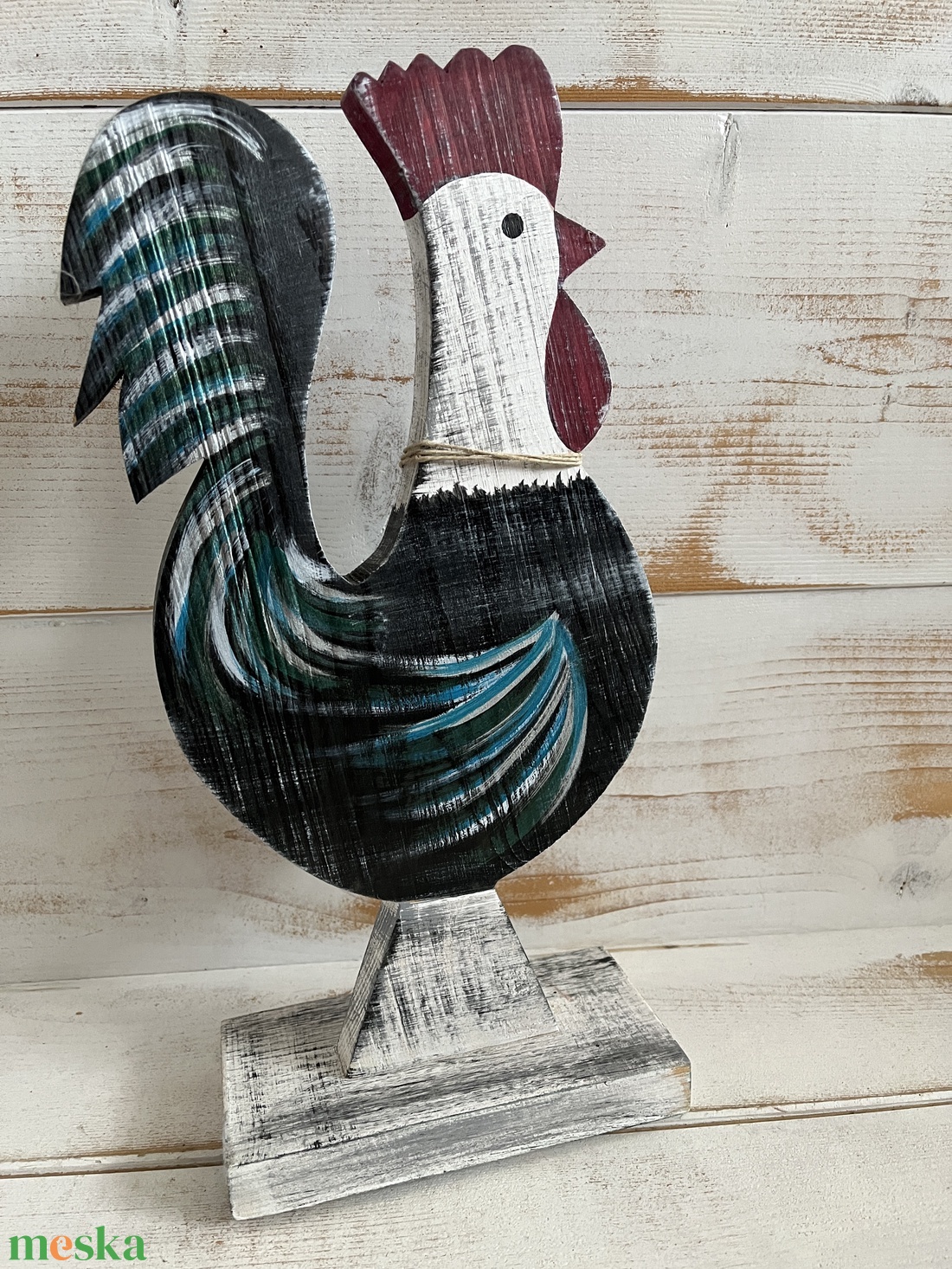 Fa kakas E/67 - otthon & életmód - dekoráció - kép & falikép - fából készült kép - Meska.hu