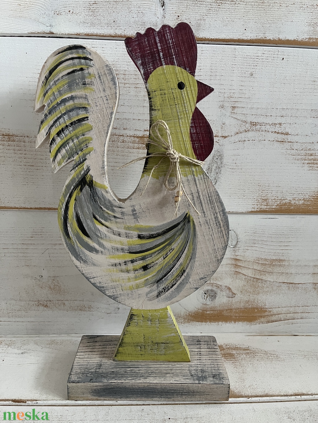 Fa kakas E/68 - otthon & életmód - dekoráció - kép & falikép - fából készült kép - Meska.hu