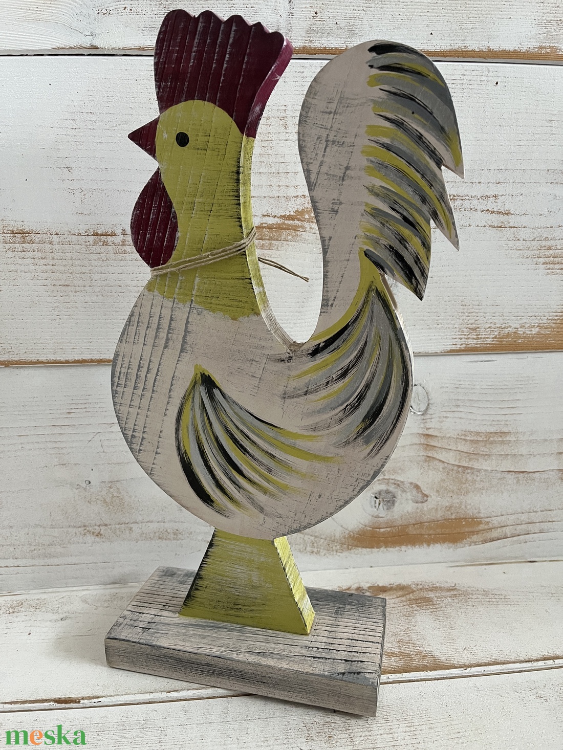 Fa kakas E/68 - otthon & életmód - dekoráció - kép & falikép - fából készült kép - Meska.hu