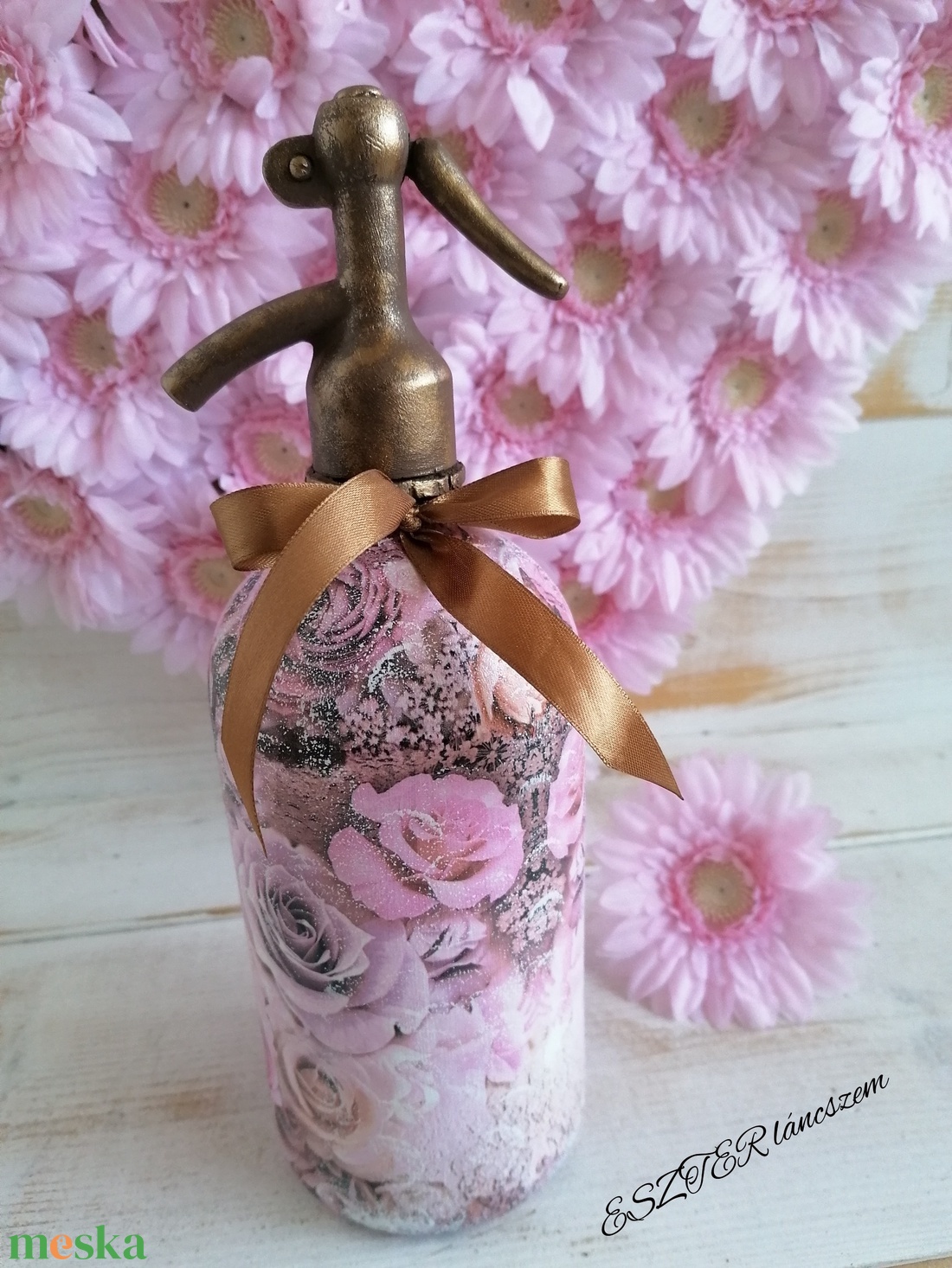 Dekor szódásüveg E/69 - otthon & életmód - dekoráció - kép & falikép - fából készült kép - Meska.hu