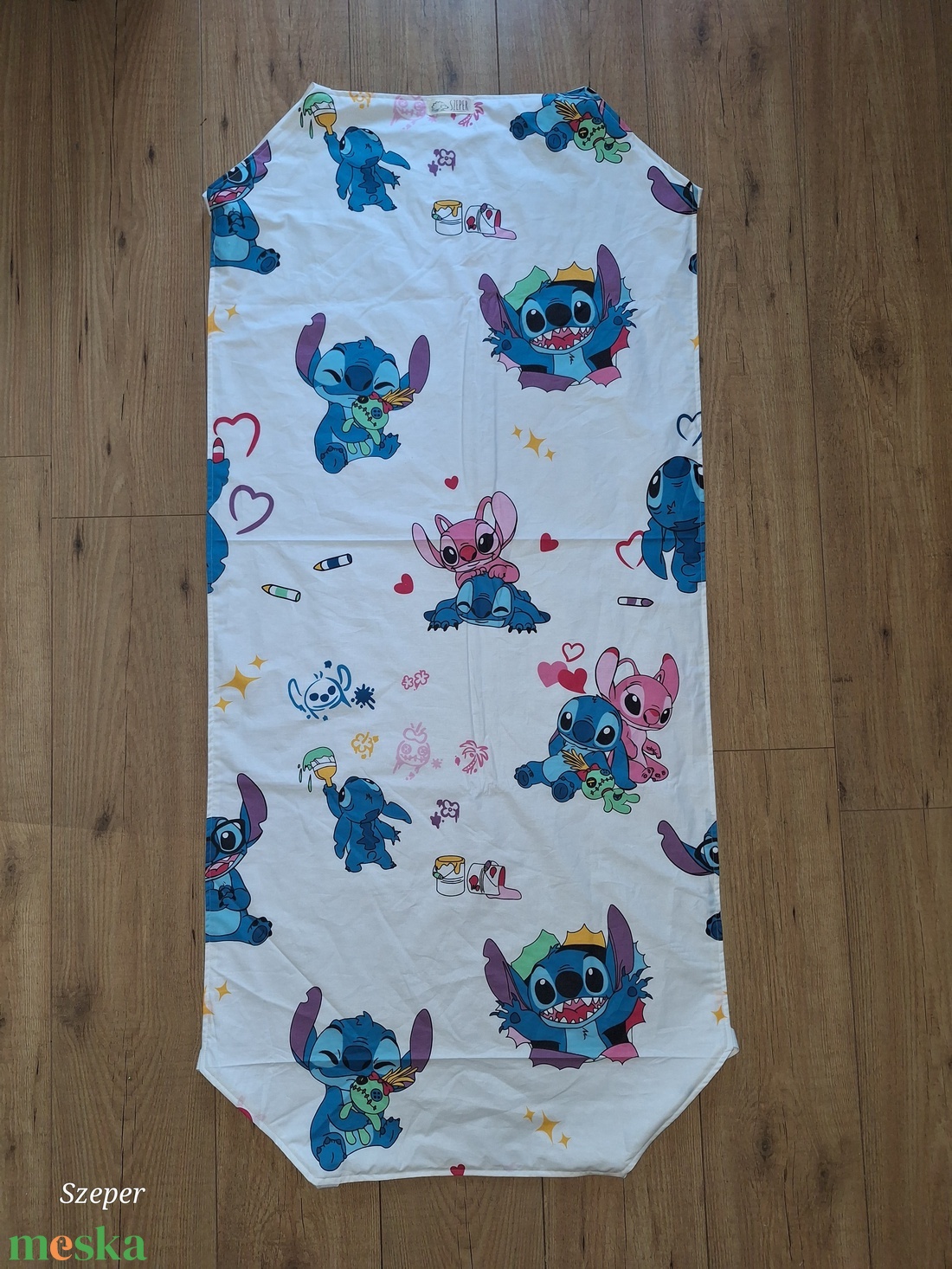 Szeper ovis, bölcsis vízhatlan lepedő, derékalj pamutvászon dekorral - játék & sport - ovis felszerelés - ovis lepedő - Meska.hu