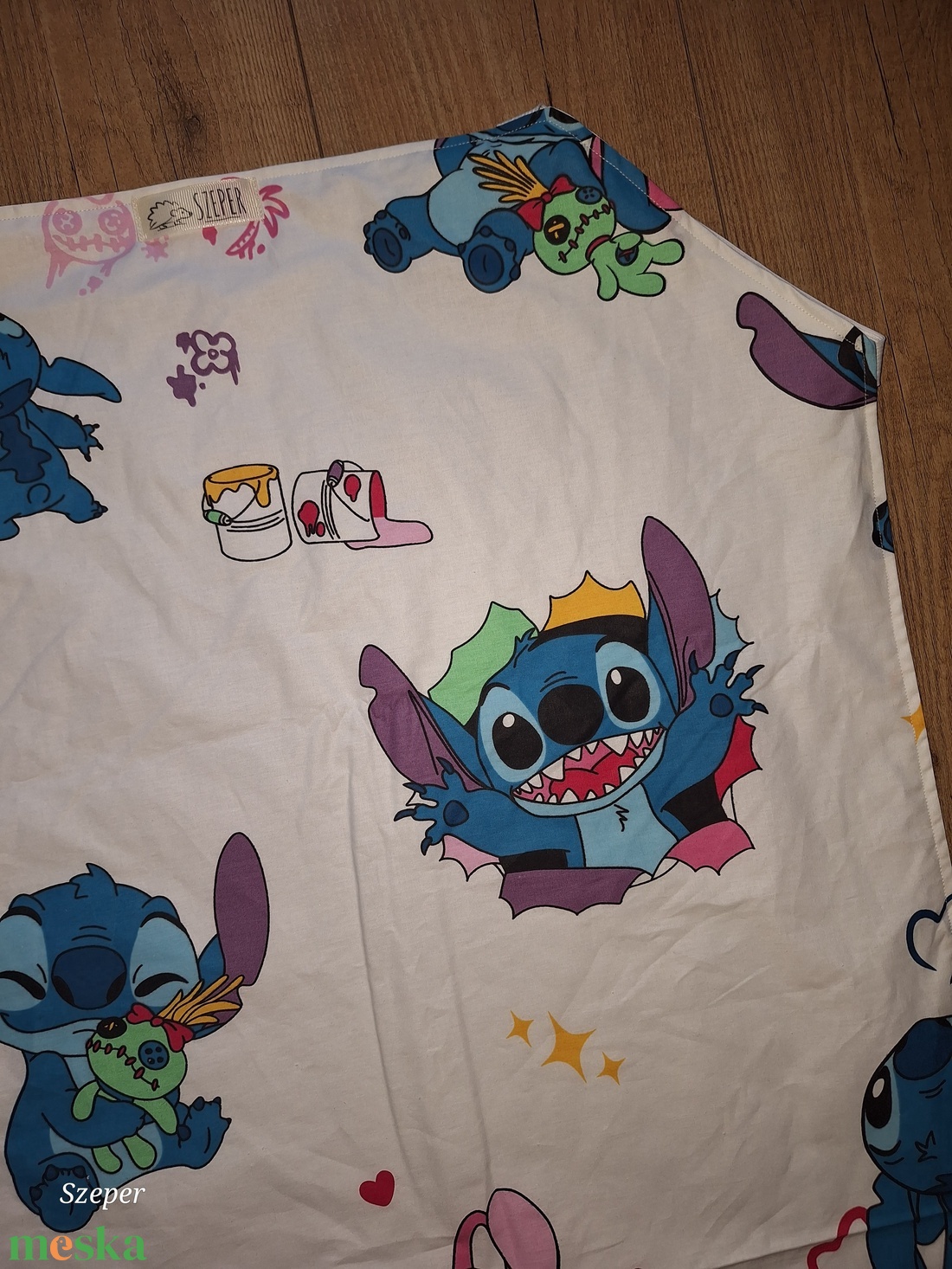 Szeper ovis, bölcsis vízhatlan lepedő, derékalj pamutvászon dekorral - játék & sport - ovis felszerelés - ovis lepedő - Meska.hu