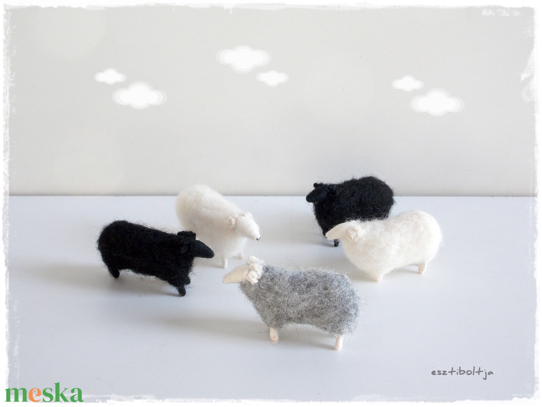 Mini Báránykák - tűnemezelt figura, dísz - otthon & életmód - dekoráció - dísztárgy - Meska.hu Mini Báránykák - tűnemezelt figura, dísz - otthon & életmód - dekoráció - dísztárgy - Meska.hu