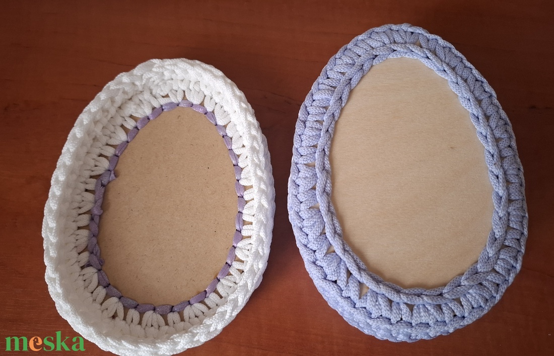 Horgolt nyuszis tárolódoboz - otthon & életmód - tárolás & rendszerezés - tárolókosár - Meska.hu