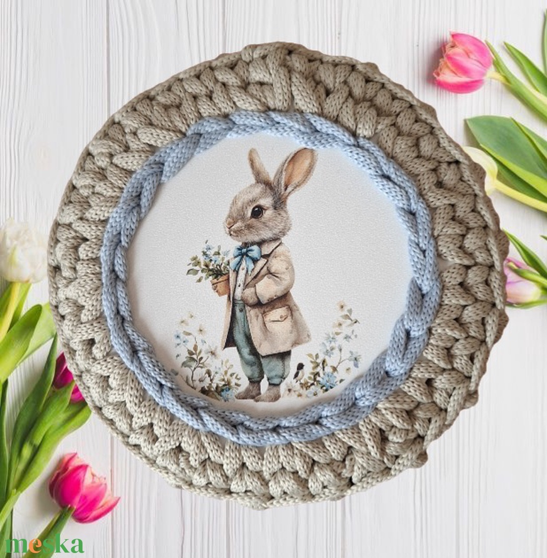 Nyuszifiús tárolódoboz - otthon & életmód - tárolás & rendszerezés - tárolókosár - Meska.hu