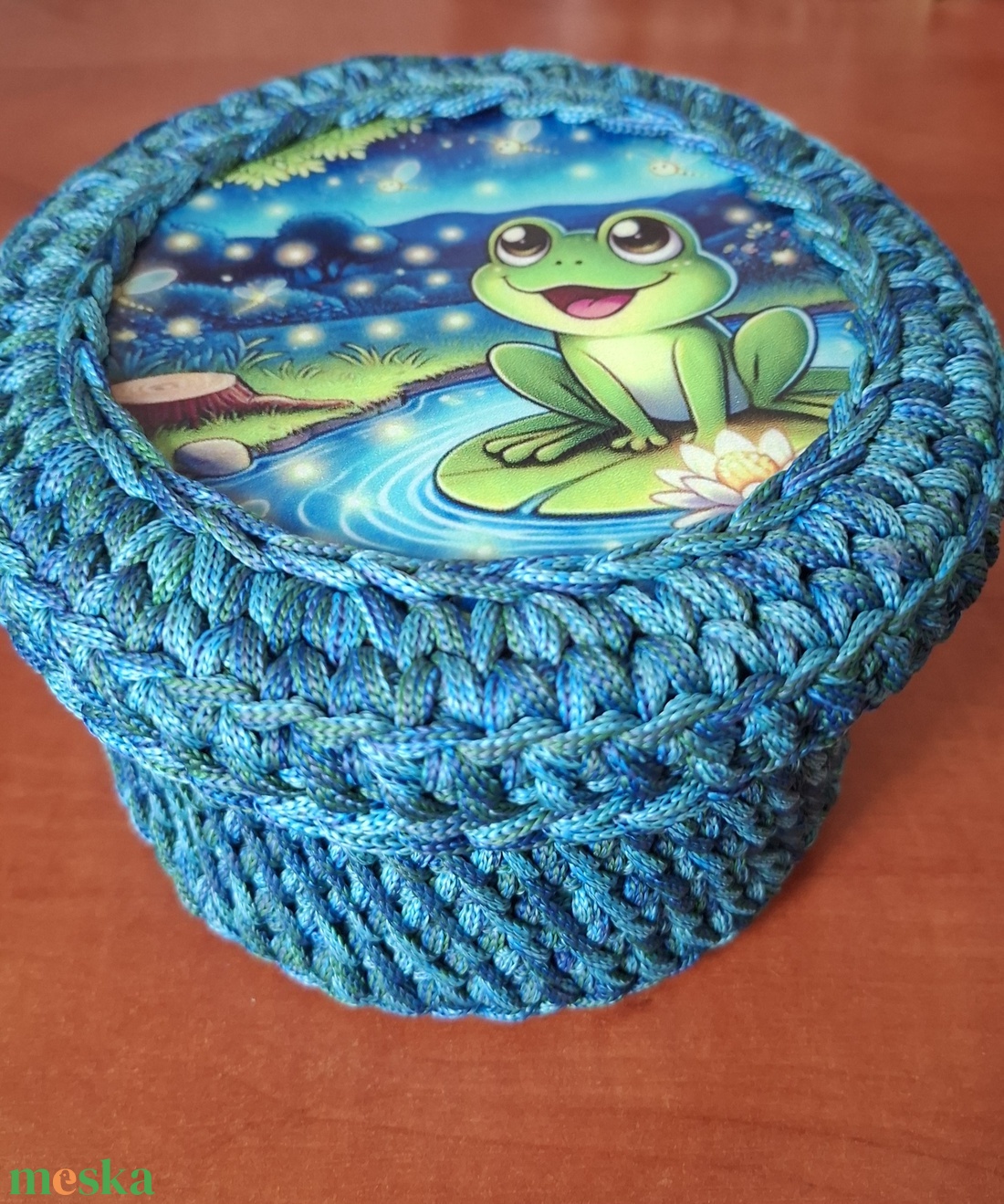 Békás tárolódoboz - otthon & életmód - tárolás & rendszerezés - tárolókosár - Meska.hu