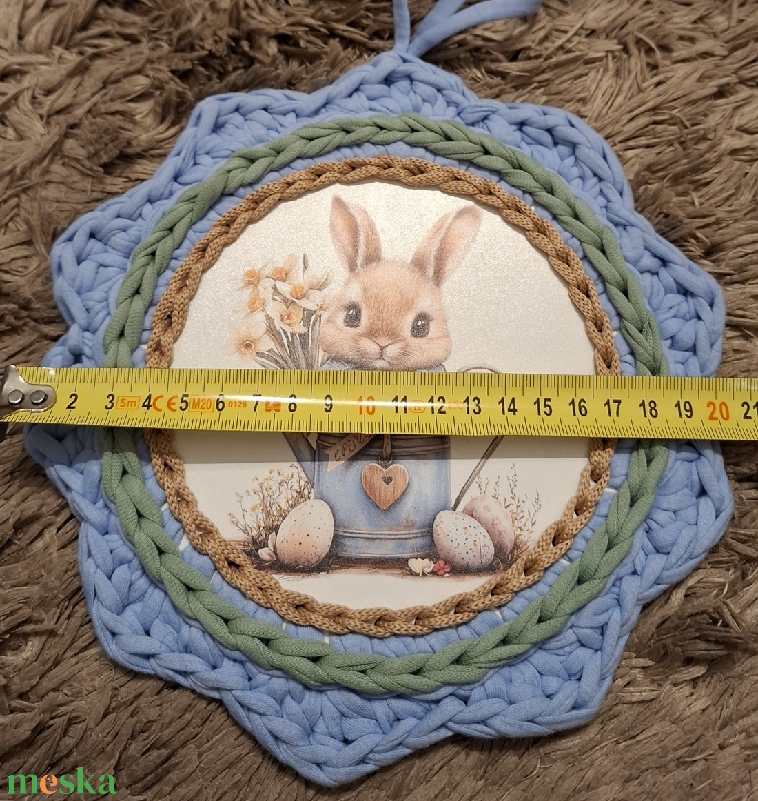 Nyuszis ajtódísz - otthon & életmód - dekoráció - ajtó- és ablak dekoráció - ablakdísz - Meska.hu