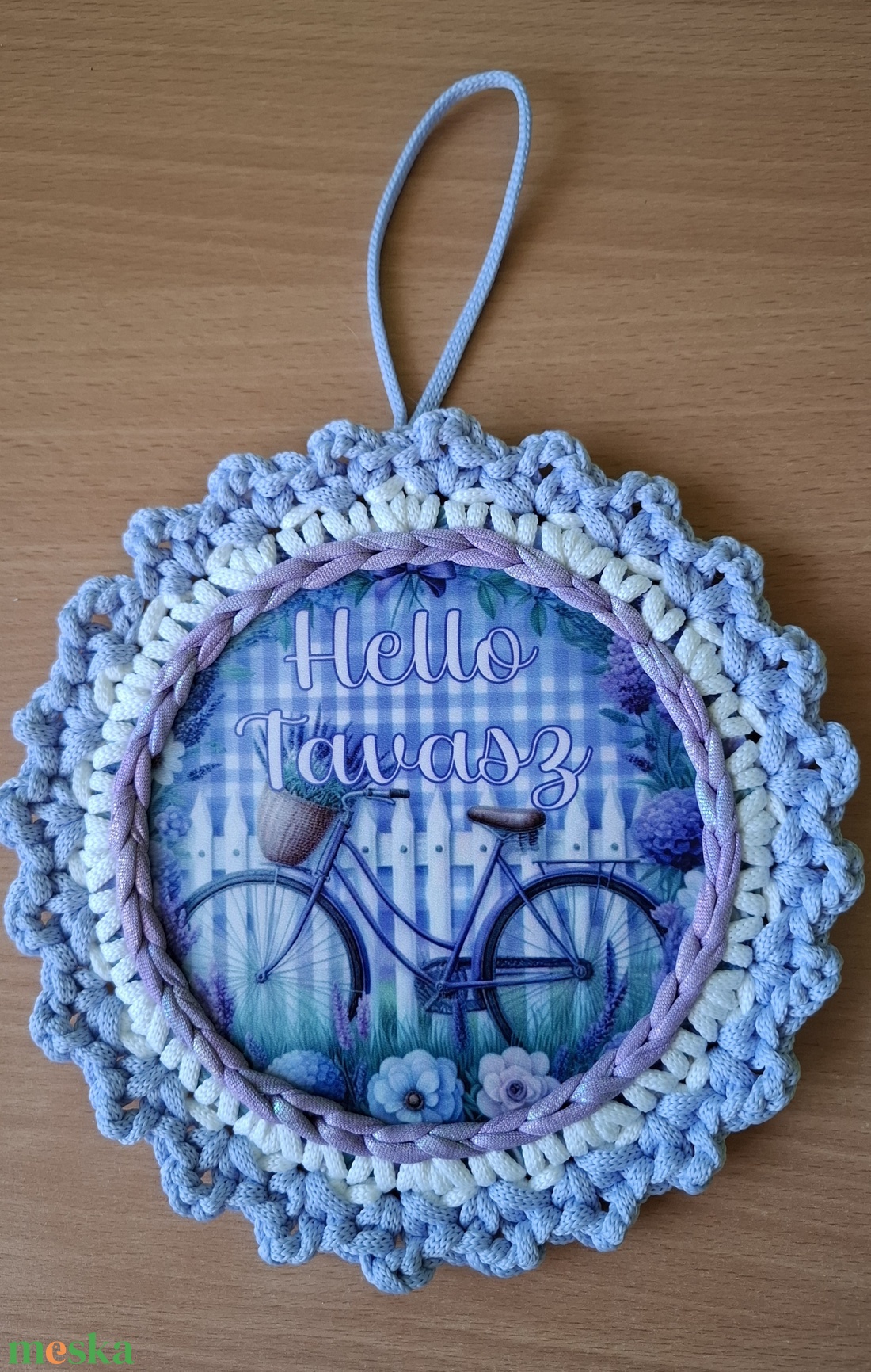 Tavaszi ajtódísz - otthon & életmód - dekoráció - ajtó- és ablak dekoráció - ajtódísz & kopogtató - Meska.hu