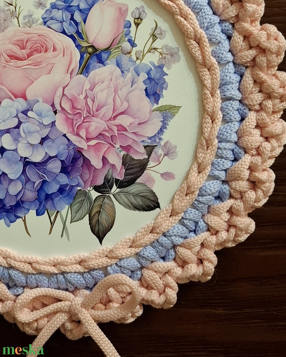 Virágos kopogtató - otthon & életmód - dekoráció - ajtó- és ablak dekoráció - ablakmatrica - Meska.hu