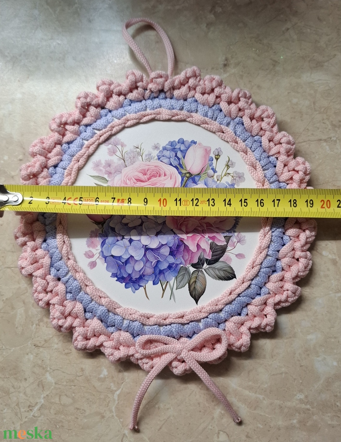 Virágos kopogtató - otthon & életmód - dekoráció - ajtó- és ablak dekoráció - ablakmatrica - Meska.hu