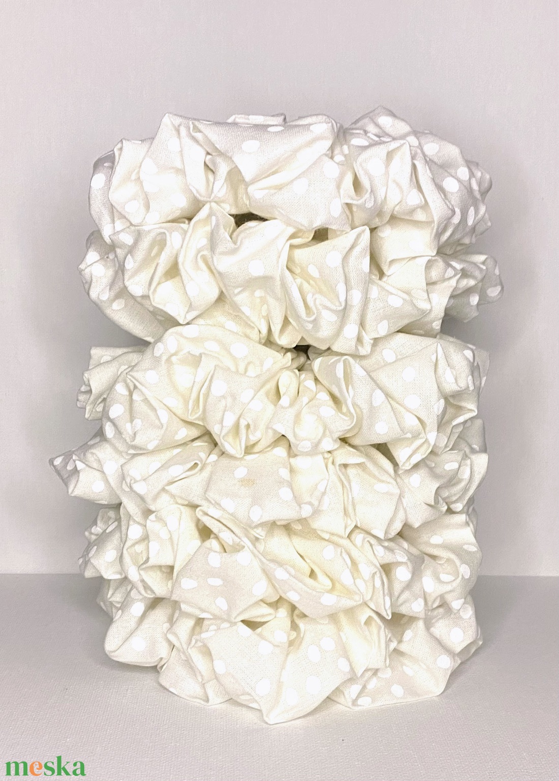 Pöttyös XXL scrunchie - ruha & divat - hajdísz & hajcsat - hajgumi - Meska.hu Pöttyös XXL scrunchie - ruha & divat - hajdísz & hajcsat - hajgumi - Meska.hu