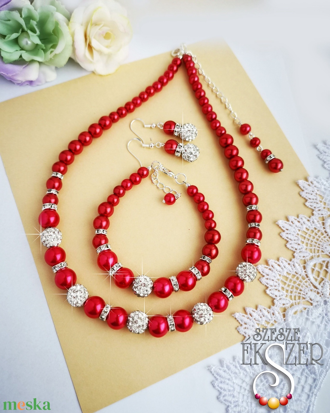 Shamballás menyecske - ékszer - ékszerszett - Meska.hu Shamballás menyecske - ékszer - ékszerszett - Meska.hu