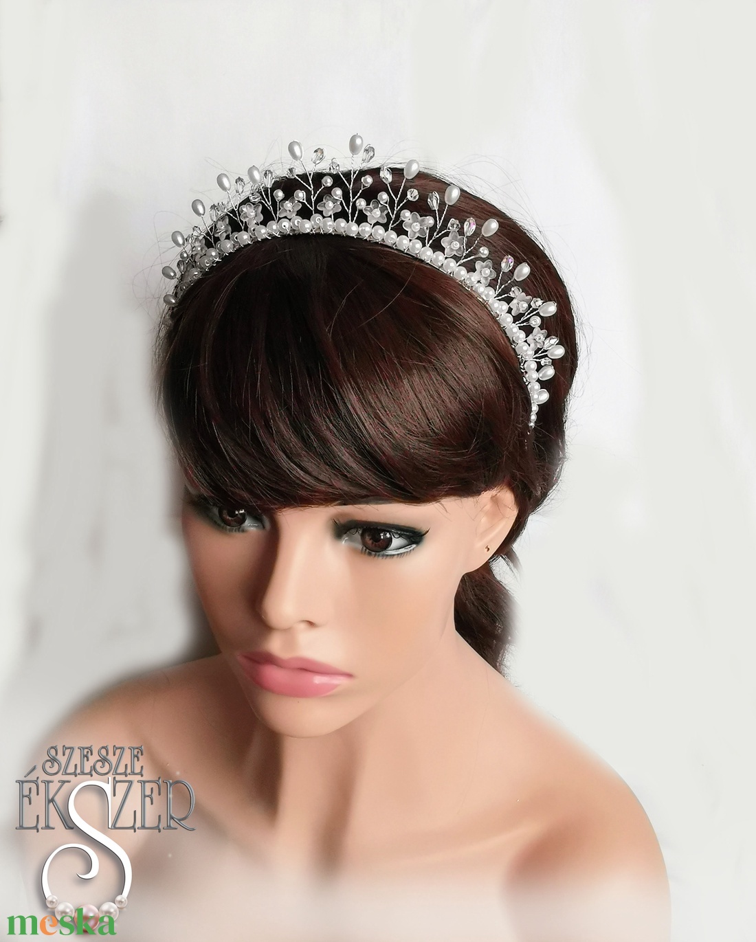 Kisvirágos tiara - esküvő - hajdísz - hajpánt - Meska.hu Kisvirágos tiara - esküvő - hajdísz - hajpánt - Meska.hu