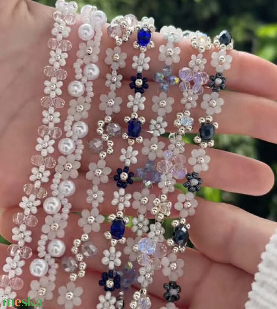 Karkötők Patríciának - ékszer - karkötő - gyöngyös karkötő - Meska.hu