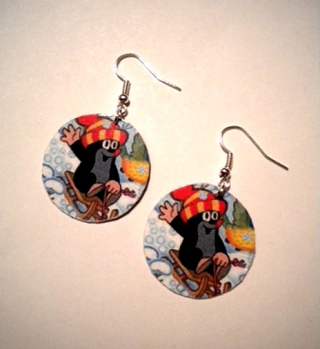 Krtek, a kisvakond fülbevaló -  - Meska.hu