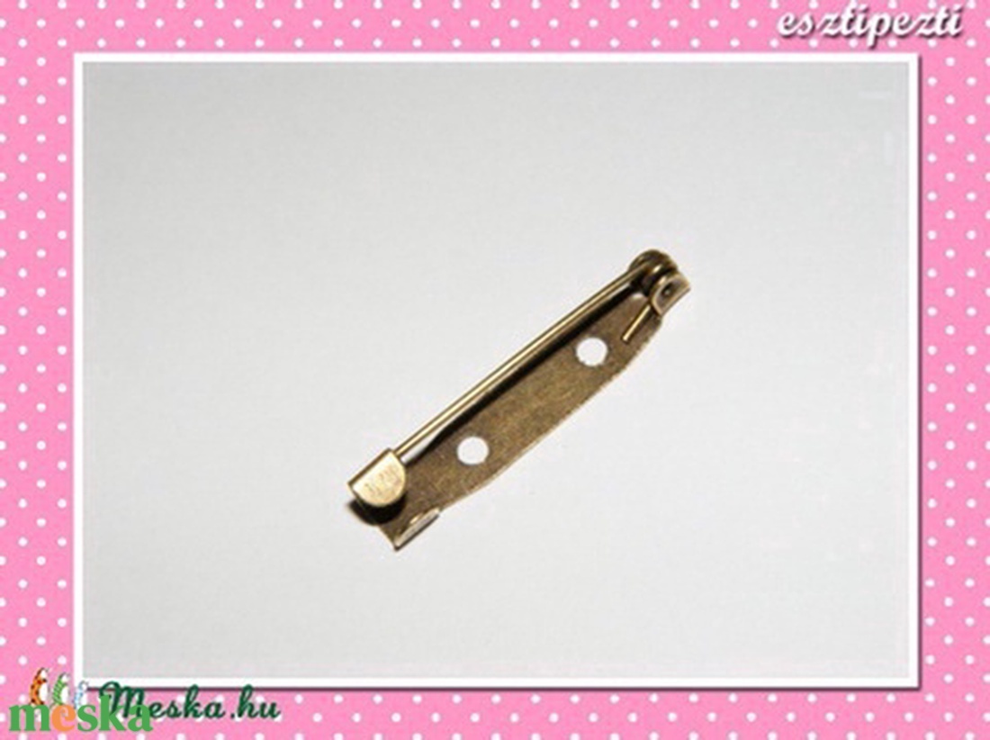 4 db Kitűző alap bronz színű 30 mm x 5 mm - kellékek & szerszámok - gyöngyfűzés kellékek - egyéb alkatrész - Meska.hu 4 db Kitűző alap bronz színű 30 mm x 5 mm - kellékek & szerszámok - gyöngyfűzés kellékek - egyéb alkatrész - Meska.hu