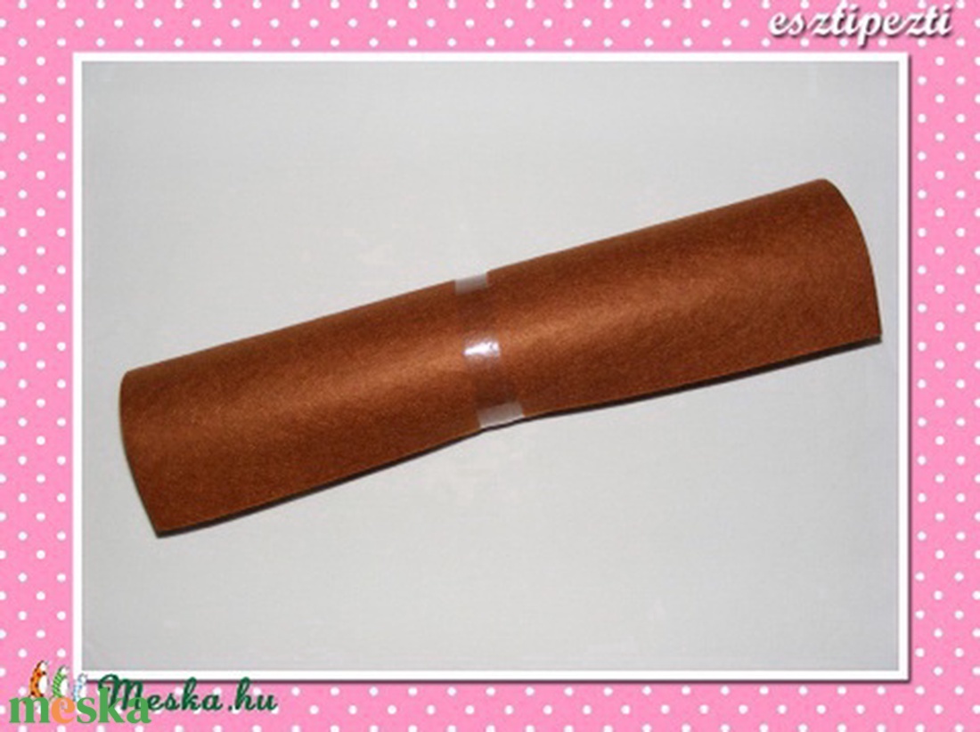 Filc 42x100 cm 1 mm-es barna - kellékek & szerszámok - méteráru - filc - Meska.hu