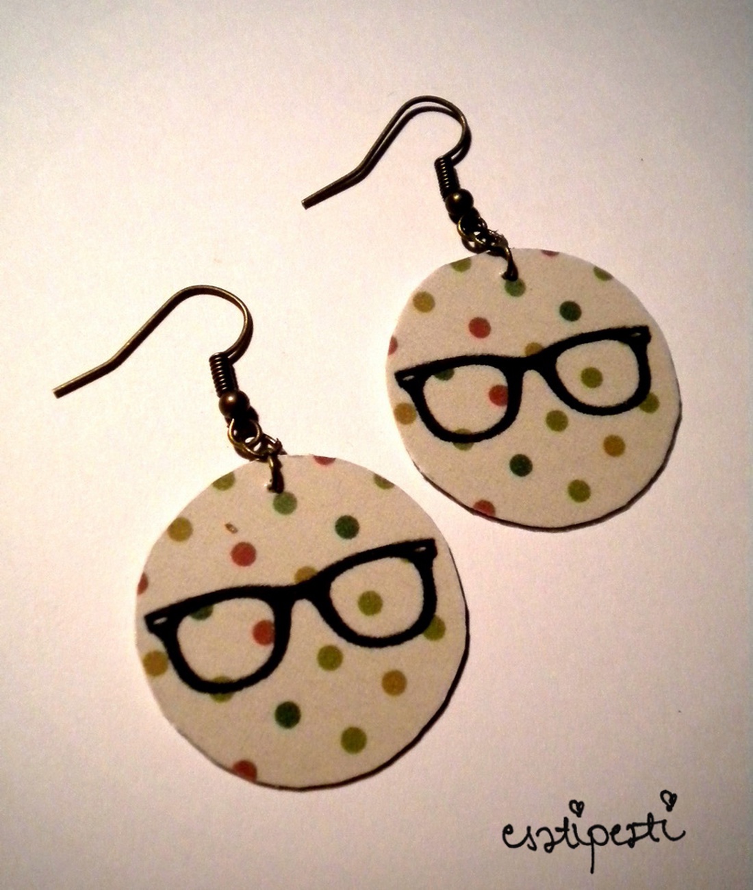 Hipster szemüveg fülbevaló  többféle -  - Meska.hu