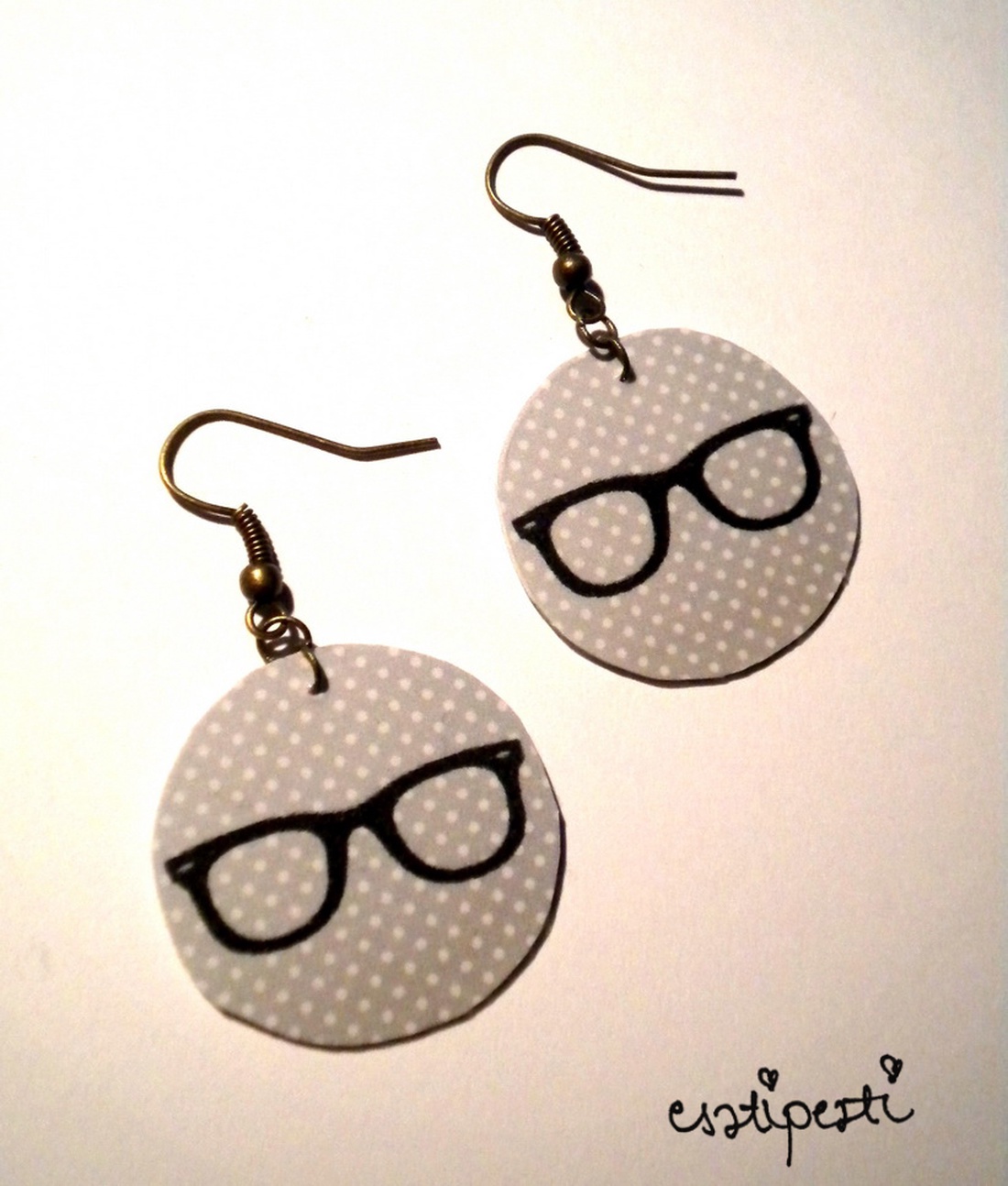 Hipster szemüveg fülbevaló  többféle -  - Meska.hu