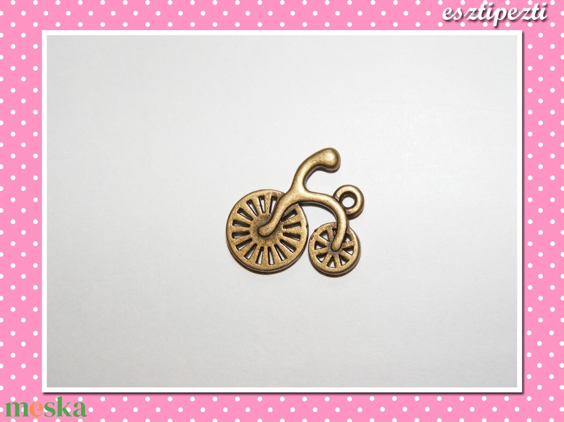 2 db Medál Kerékpár Velocipéd 18x18 mm bronz színű - kellékek & szerszámok - gyöngyfűzés kellékek - egyéb alkatrész - Meska.hu 2 db Medál Kerékpár Velocipéd 18x18 mm bronz színű - kellékek & szerszámok - gyöngyfűzés kellékek - egyéb alkatrész - Meska.hu