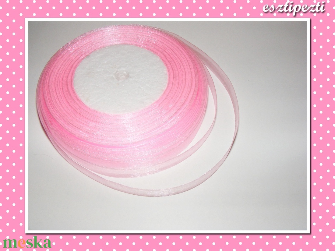 10 méter Organza szalag 10 mm-es rózsaszín - kellékek & szerszámok - méteráru - Meska.hu 10 méter Organza szalag 10 mm-es rózsaszín - kellékek & szerszámok - méteráru - Meska.hu
