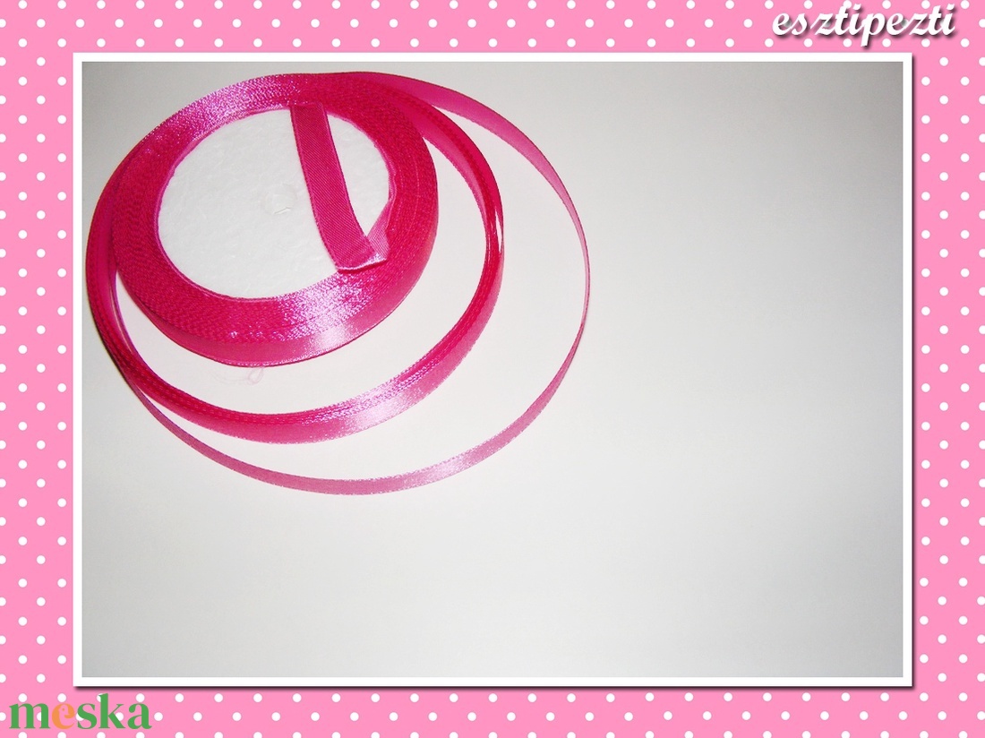 5 méter Szatén szalag 10 mm pink - kellékek & szerszámok - csomagolóanyag - Meska.hu 5 méter Szatén szalag 10 mm pink - kellékek & szerszámok - csomagolóanyag - Meska.hu