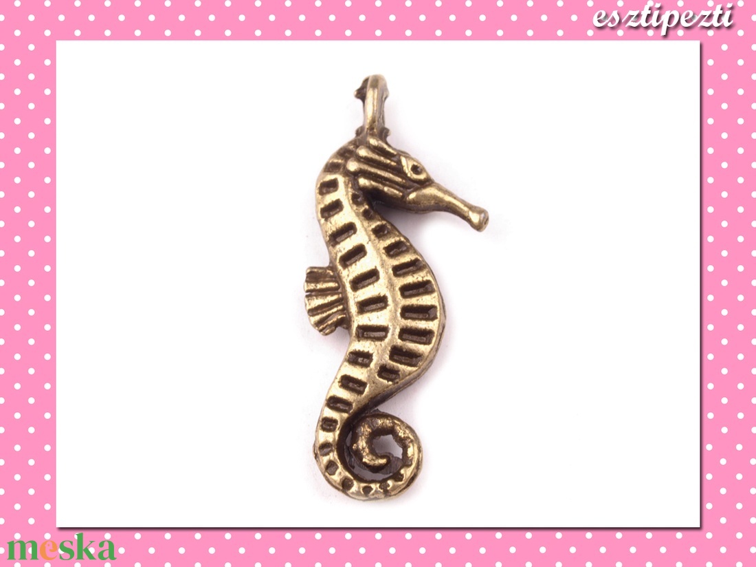 2 db Medál Tengeri Csikó 10 x 21 mm bronz színű - kellékek & szerszámok - gyöngyfűzés kellékek - egyéb alkatrész - Meska.hu 2 db Medál Tengeri Csikó 10 x 21 mm bronz színű - kellékek & szerszámok - gyöngyfűzés kellékek - egyéb alkatrész - Meska.hu