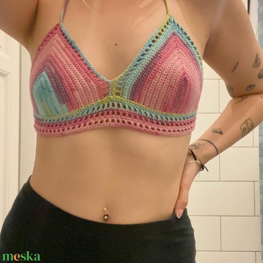 Candy horgolt melltartó/bralette - ruha & divat - női ruha - fürdőruha & fehérnemű - Meska.hu Candy horgolt melltartó/bralette - ruha & divat - női ruha - fürdőruha & fehérnemű - Meska.hu