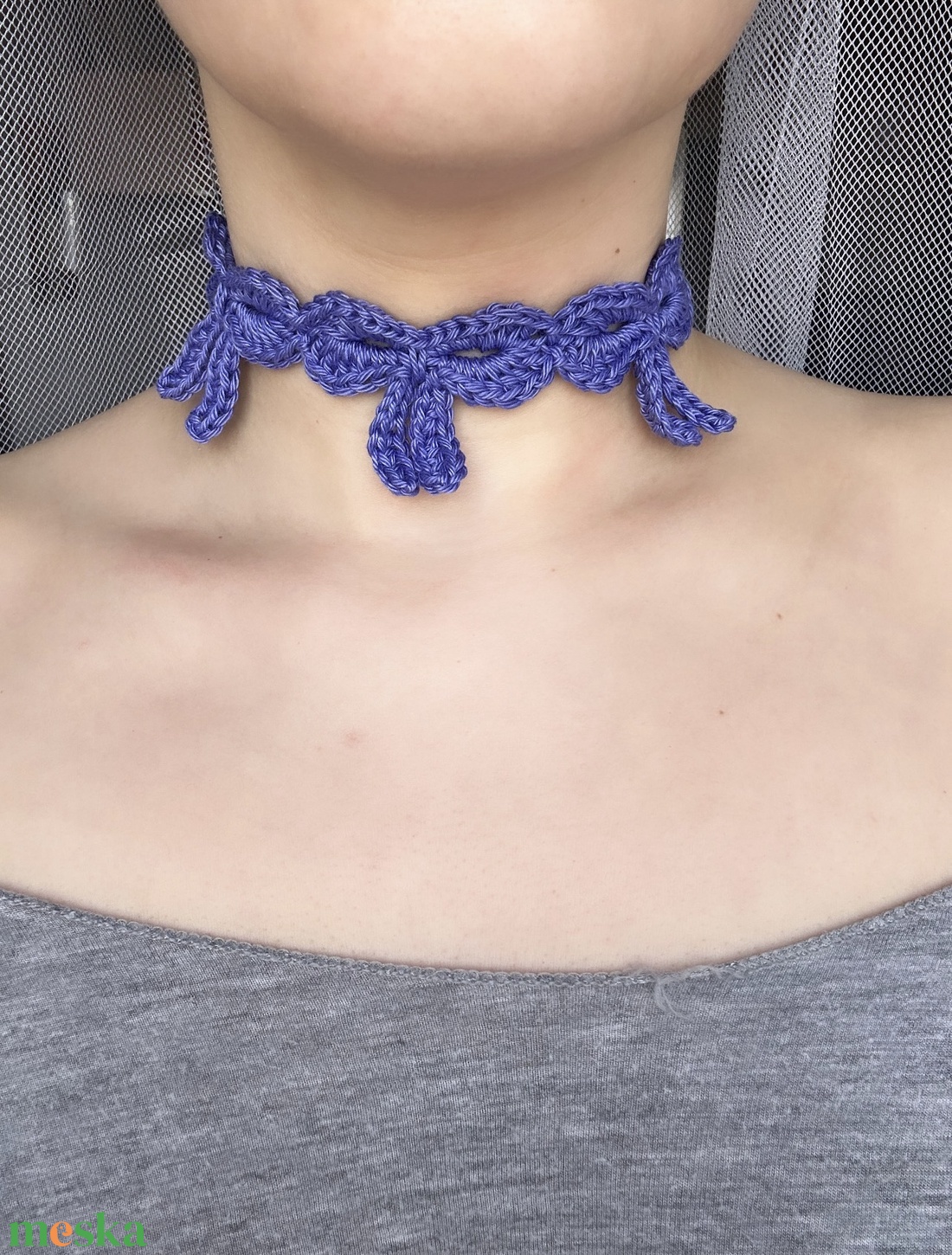Masnis horgolt choker nyaklánc 100% pamutból - ékszer - nyaklánc - statement nyaklánc - Meska.hu Masnis horgolt choker nyaklánc 100% pamutból - ékszer - nyaklánc - statement nyaklánc - Meska.hu