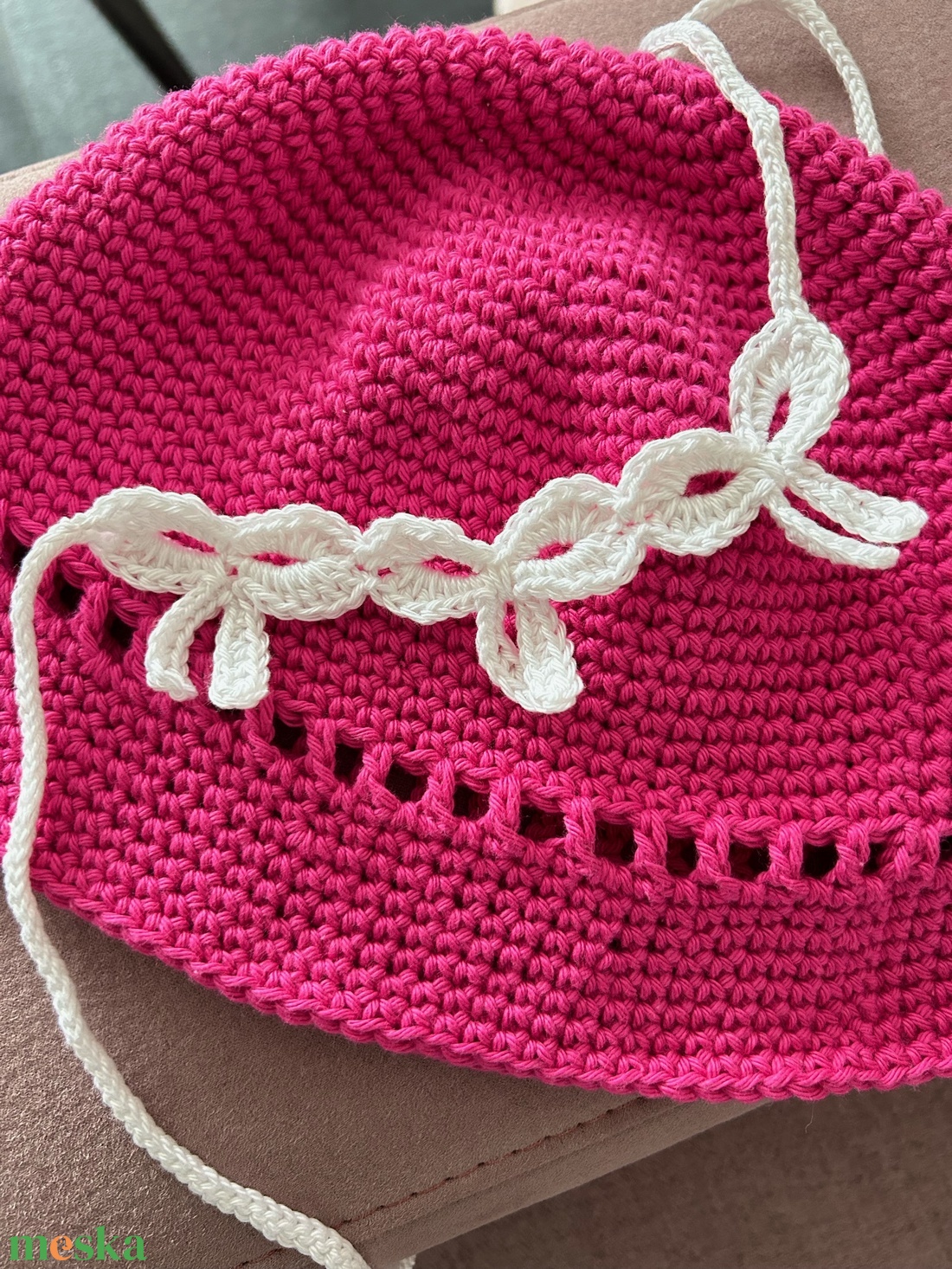 Masnis horgolt choker nyaklánc 100% pamutból - ékszer - nyaklánc - statement nyaklánc - Meska.hu Masnis horgolt choker nyaklánc 100% pamutból - ékszer - nyaklánc - statement nyaklánc - Meska.hu