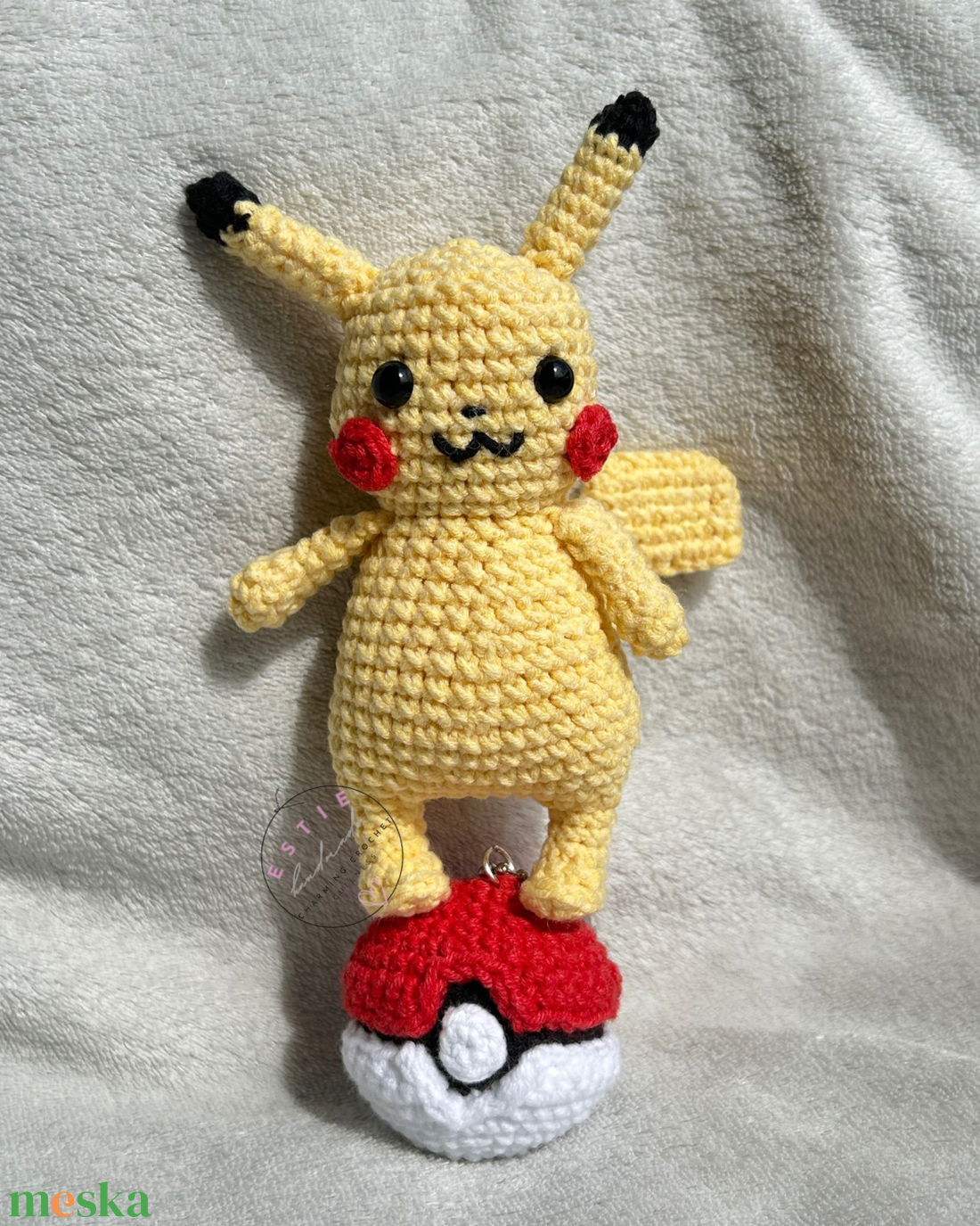 Horgolt Pikachu amigurumi figura kézzel készült, saját tervezés, 100% pamut - játék & sport - plüssállat & játékfigura - más figura - Meska.hu Horgolt Pikachu amigurumi figura kézzel készült, saját tervezés, 100% pamut - játék & sport - plüssállat & játékfigura - más figura - Meska.hu